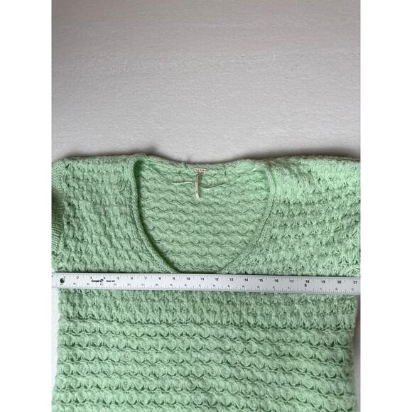 NWOT Free people crashing waves wool blend mint sweater womens S - Picture 8 of 9